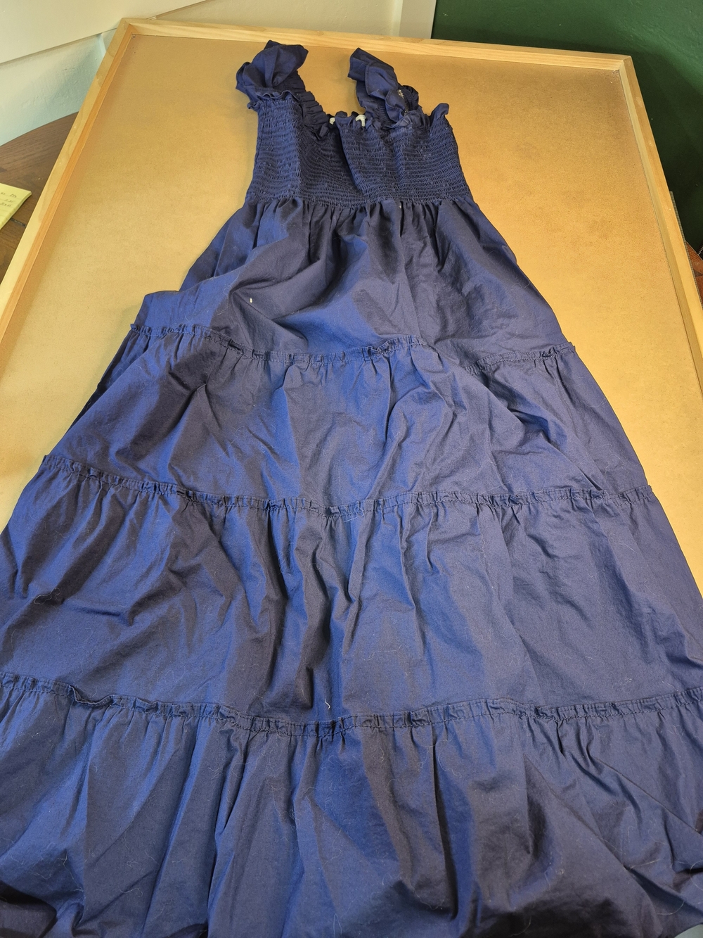 Hill House Navy Blue Tiered Maxi Dress